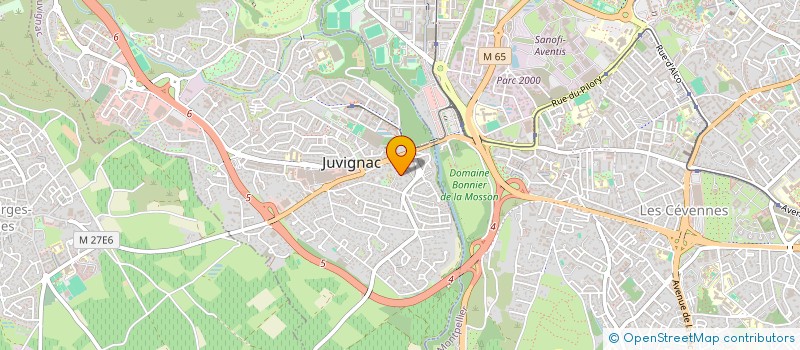 localisation de l'entreprise SCI DE LA PLAINE  JUVIGNAC
