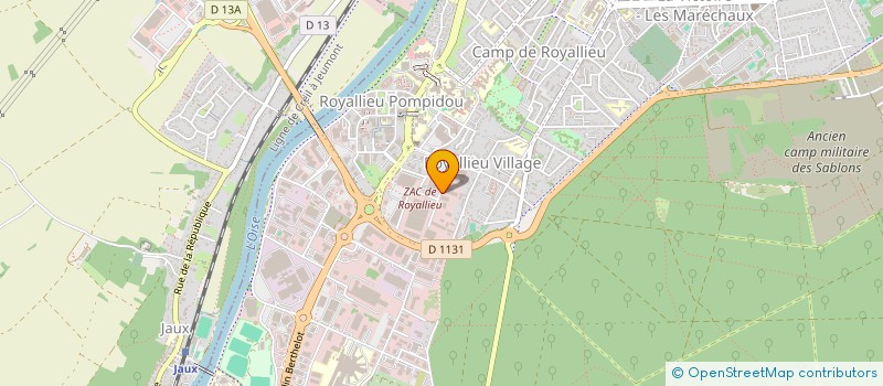 localisation de l'entreprise SCI DE LA PLAINE  COMPIEGNE