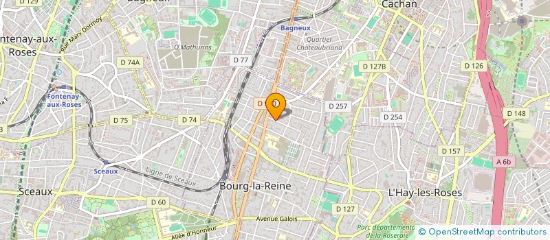 localisation de l'entreprise SCI DE LA PLAINE à BOURG-LA-REINE