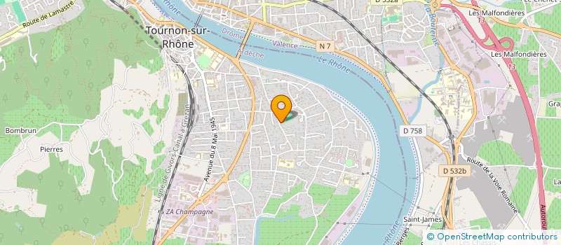 localisation de l'entreprise SCI DE LA PLAINE à TOURNON-SUR-RHONE