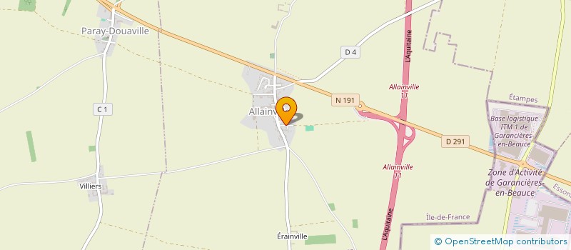 localisation de l'entreprise SCI DE LA PLAINE  ALLAINVILLE
