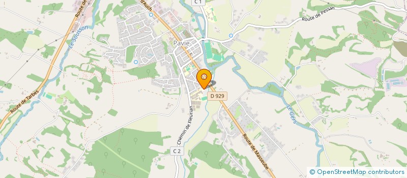 localisation de l'entreprise SCI DE LA PLAINE  PAVIE