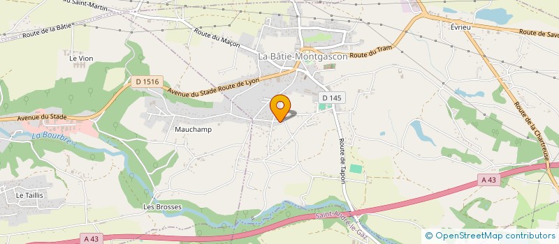 localisation de l'entreprise SCI DE LA PLAINE  LA BATIE-MONTGASCON