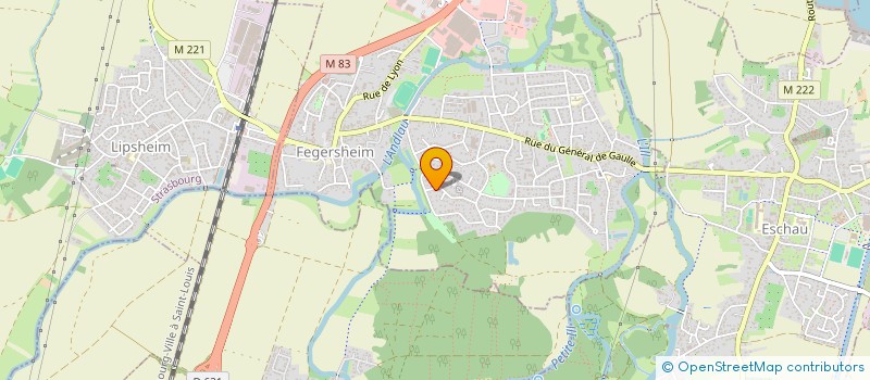 localisation de l'entreprise SCI DE LA PLAINE AUX ROSES  FEGERSHEIM