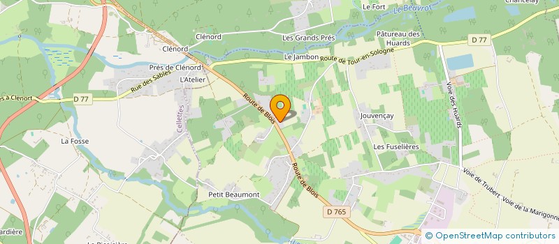 localisation de l'entreprise SCI DE LA PLAINE DE FRESNES  LE CONTROIS-EN-SOLOGNE