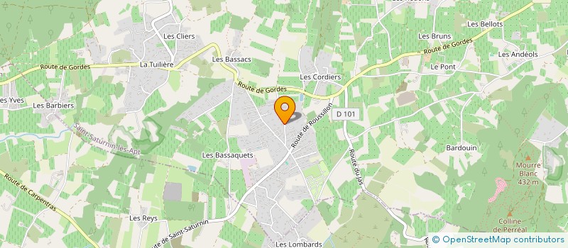 localisation de l'entreprise SCI DE LA PLAINE DE SYLLA  SAINT-SATURNIN-LES-APT