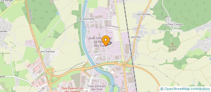 localisation de l'entreprise SCI DE LA PLAINE DES ISLES à AUXERRE