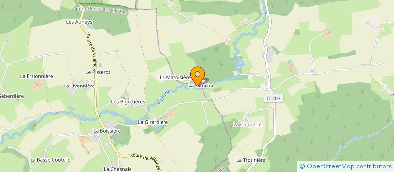 localisation de l'entreprise SCI DE LA PLANCHE 3  VIMARTIN-SUR-ORTHE