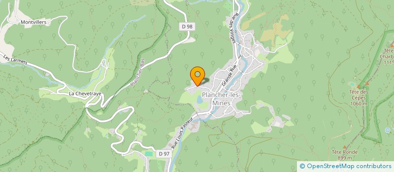 localisation de l'entreprise SCI DE LA PLANCHE  PLANCHER-LES-MINES
