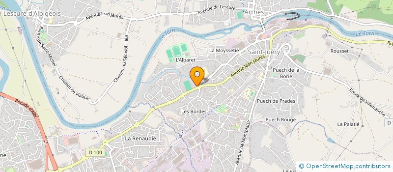 localisation de l'entreprise SCI DE LA PLANQUE  SAINT-JUERY