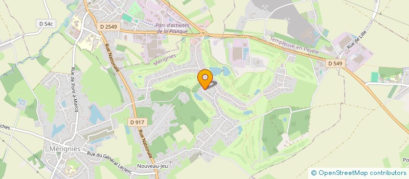 localisation de l'entreprise SCI DE LA PLANQUE à MERIGNIES