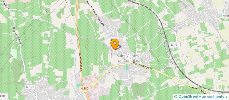 localisation de l'entreprise SCI DE LA PLANQUE  SAINT-GENIES-DE-COMOLAS