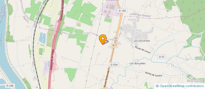 localisation de l'entreprise SCI DE LA PLASTURGIE  LORIOL-SUR-DROME