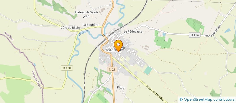 localisation de l'entreprise SCI DE LA PLATEFORME  ASTAFFORT