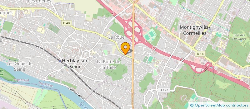 localisation de l'entreprise SCI DE LA PLATRIERE  HERBLAY-SUR-SEINE