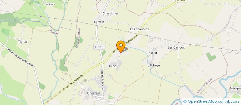 localisation de l'entreprise SCI DE LA PLATTE  CHAREIL-CINTRAT