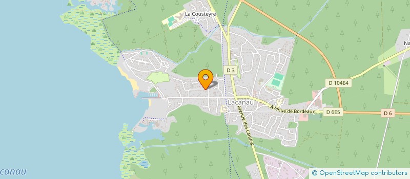 localisation de l'entreprise SCI DE LA PLEIADE  LACANAU
