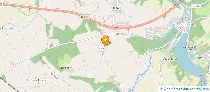 localisation de l'entreprise SCI DE LA PLESSE  JUGON-LES-LACS