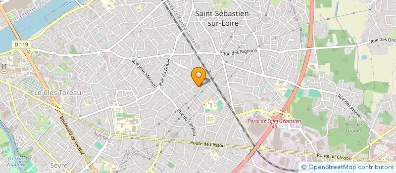 localisation de l'entreprise SCI DE LA PLUME à SAINT-SEBASTIEN-SUR-LOIRE