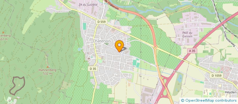 localisation de l'entreprise SCI DE LA PLUME  CHATENOIS