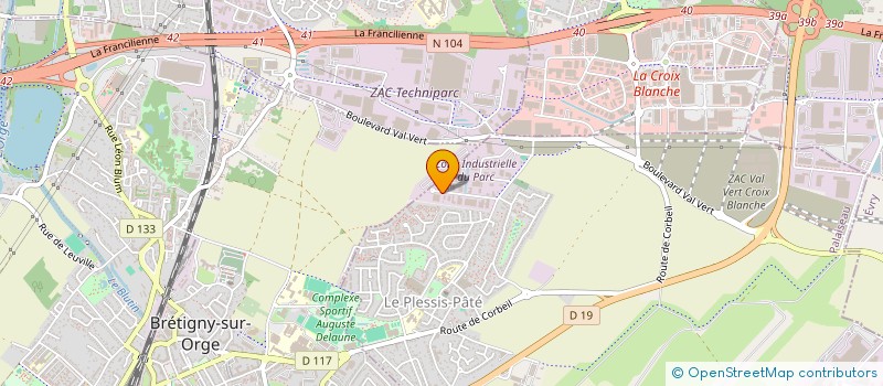 localisation de l'entreprise SCI DE LA POINTE 2  LE PLESSIS-PATE