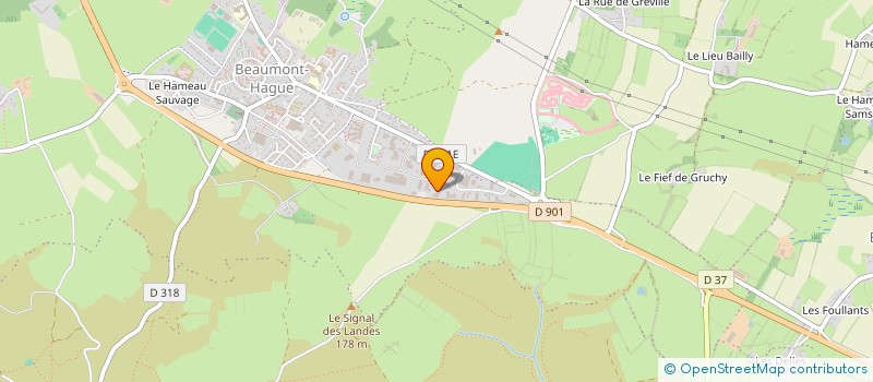 localisation de l'entreprise SCI DE LA POINTE  LA HAGUE