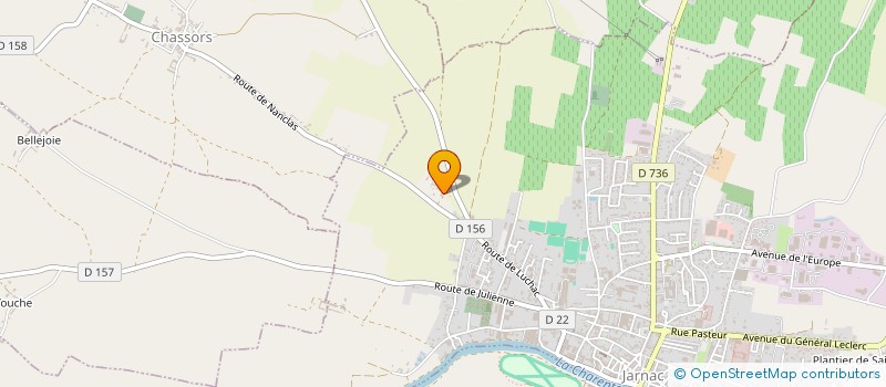 localisation de l'entreprise SCI DE LA POINTE à JARNAC