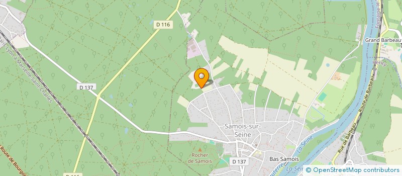 localisation de l'entreprise SCI DE LA POINTE  SAMOIS-SUR-SEINE
