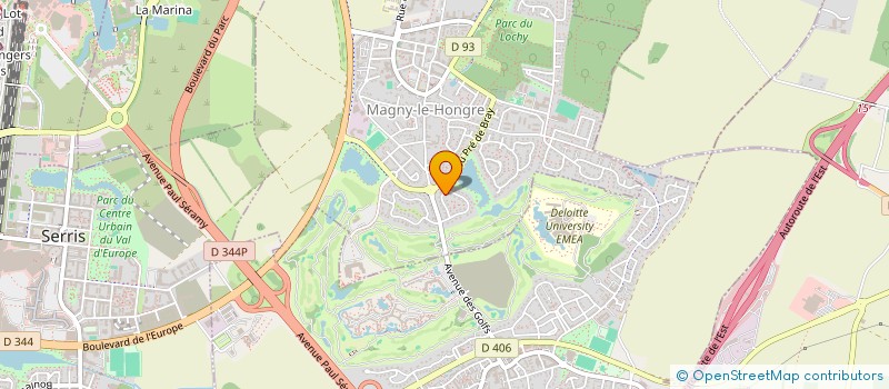 localisation de l'entreprise SCI DE LA POINTE  MAGNY-LE-HONGRE