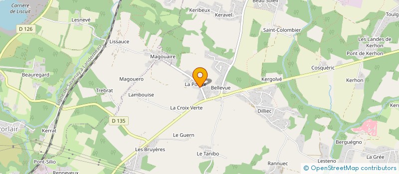 localisation de l'entreprise SCI DE LA POINTE  SAINT-NOLFF