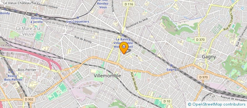 localisation de l'entreprise SCI DE LA POINTE DE VILLEMONBLE à VILLEMOMBLE