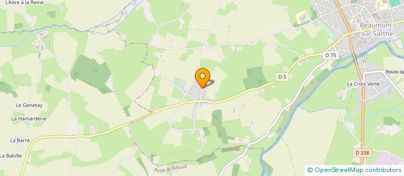 localisation de l'entreprise SCI DE LA POINTE SAINT GILDAS  BEAUMONT-SUR-SARTHE