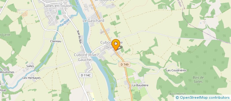 localisation de l'entreprise SCI DE LA POIRIERE  VALDIVIENNE