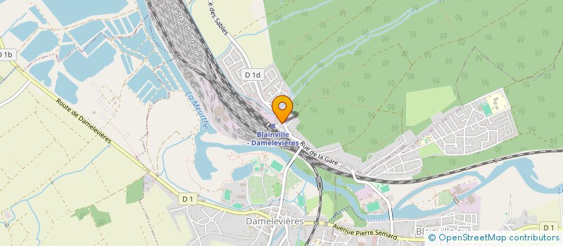 localisation de l'entreprise SCI DE LA POLRAD  DAMELEVIERES