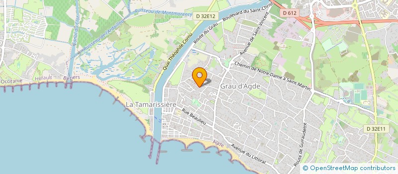 localisation de l'entreprise SCI DE LA POMME  AGDE