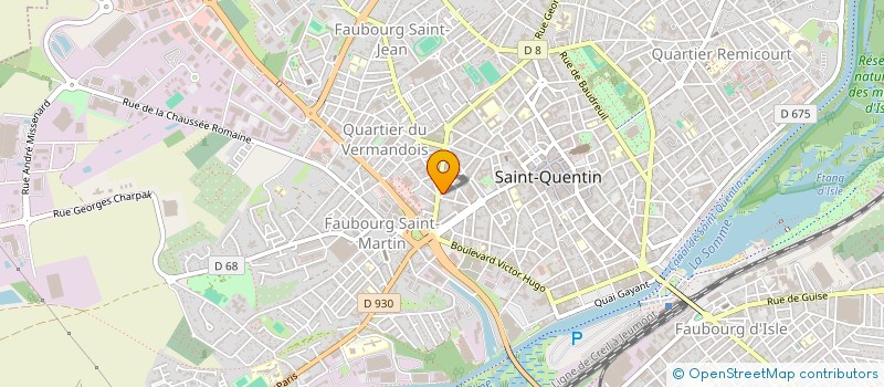 localisation de l'entreprise SCI DE LA POMME ROUGE à SAINT-QUENTIN