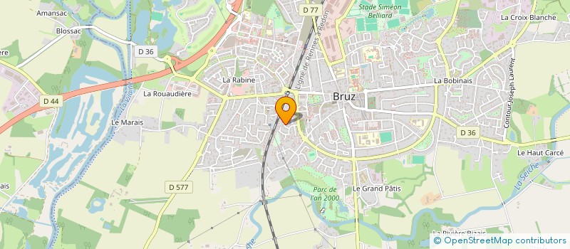 localisation de l'entreprise SCI DE LA POMMERAIE  BRUZ