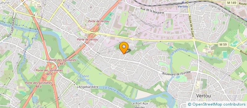 localisation de l'entreprise SCI DE LA POMMERAIE  VERTOU