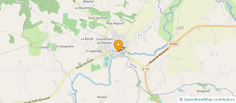 localisation de l'entreprise SCI DE LA POMPE DOREE  LA SAUVETAT-DU-DROPT