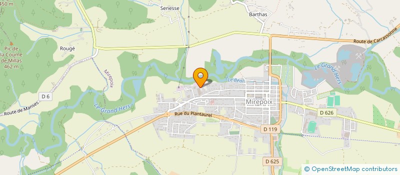 localisation de l'entreprise SCI DE LA POPJ à MIREPOIX