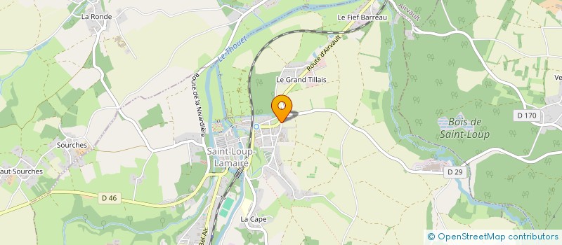 localisation de l'entreprise SCI DE LA POPLINIERE  SAINT-LOUP-LAMAIRE