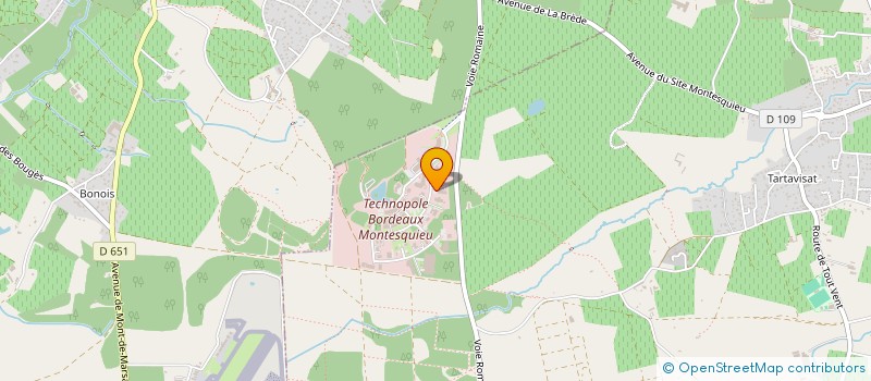 localisation de l'entreprise SCI DE LA POQUE  MARTILLAC