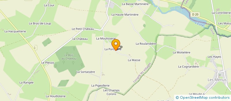 localisation de l'entreprise SCI DE LA PORCHERIE à LONGNY LES VILLAGES