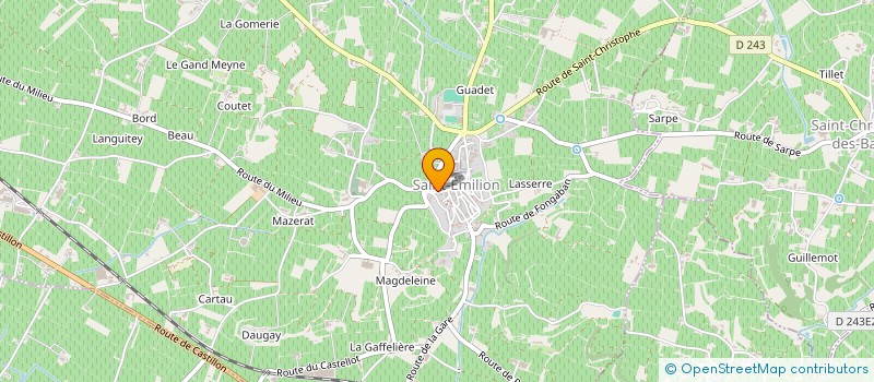 localisation de l'entreprise SCI DE LA PORTE  SAINT-EMILION