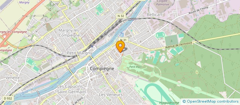 localisation de l'entreprise SCI DE LA PORTE CHAPELLE  COMPIEGNE