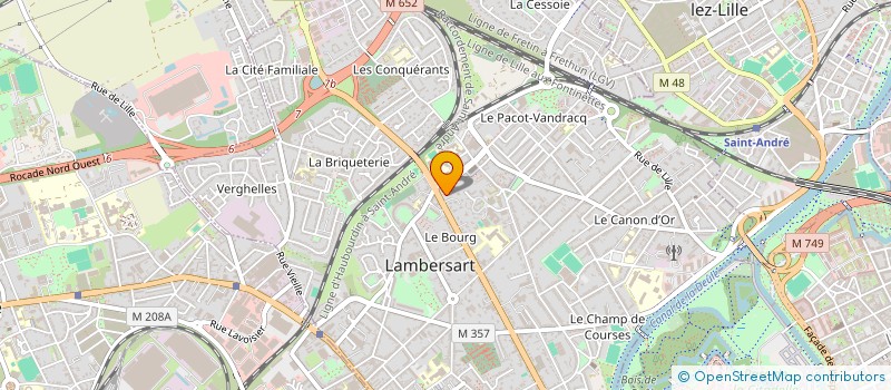 localisation de l'entreprise SCI DE LA PORTE D'ARRAS à LAMBERSART