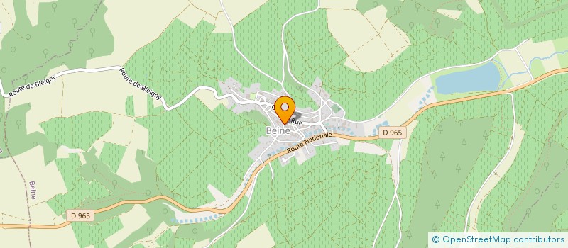 localisation de l'entreprise SCI DE LA PORTE D'AUXERRE  BEINE