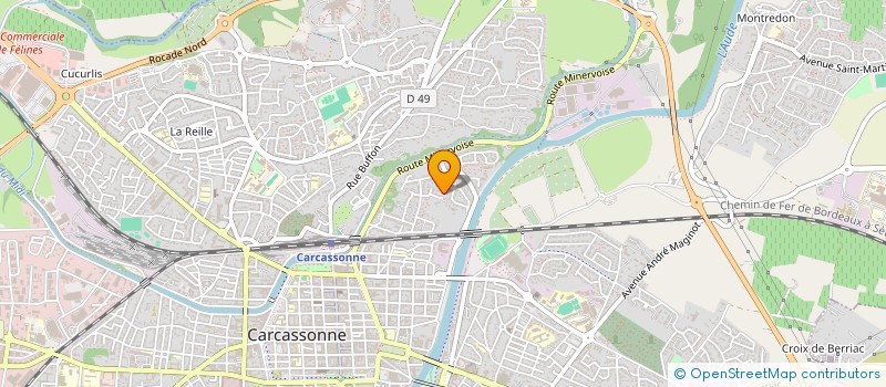 localisation de l'entreprise SCI DE LA PORTE D'ESPAGNE à CARCASSONNE