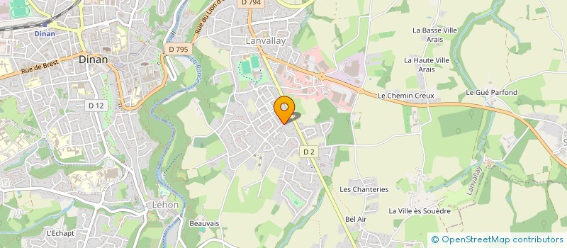 localisation de l'entreprise SCI DE LA PORTE DE BREST  LANVALLAY