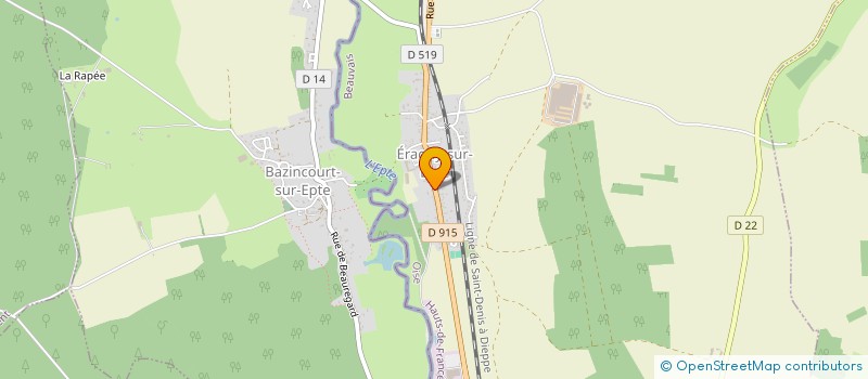 localisation de l'entreprise SCI DE LA PORTE DES CHAMPS  TRIE-CHATEAU